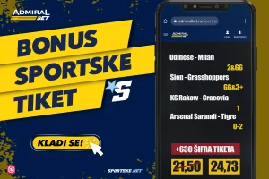 Večernji bonus tiket AdmiralBeta, naš predlog, od Friulija do Buenos Ajresa!